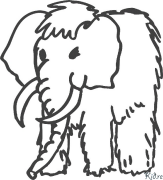 mammoth Printable Coloring Nplooj Ntawv